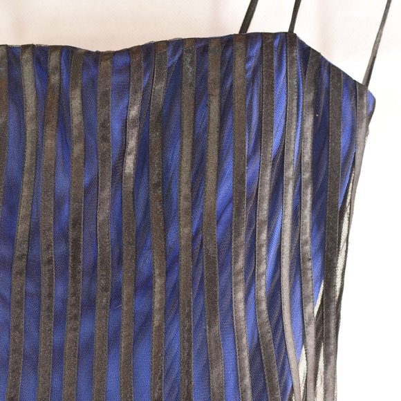 Ribbon on Netting Dress Le Chateau SZ SP - Picture 3 of 13